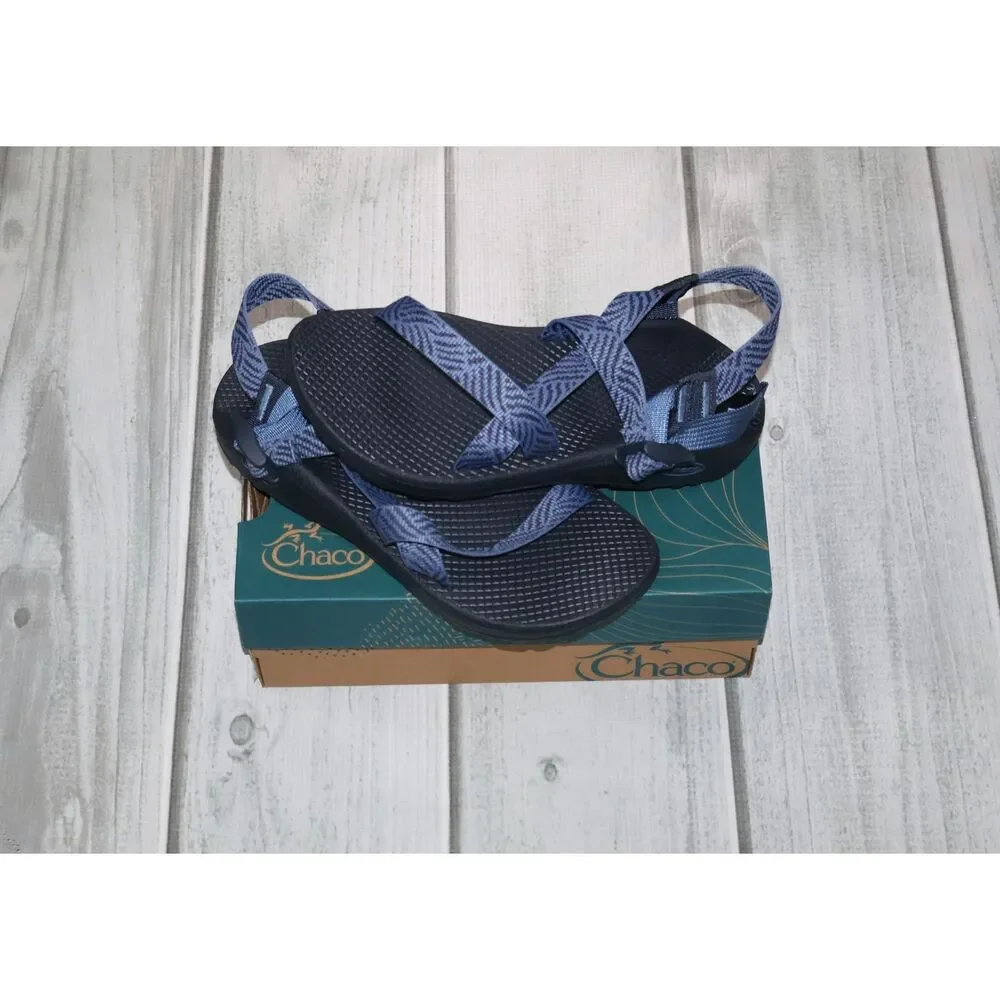 NEW Chaco Women's Z/Cloud 2 Adjustable Strap Cushioned Sandals Everely Navy Sz 8